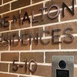 3D Sign letters Fabricated Stainless steel Copper Building numbers