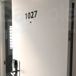 Door vinyl lettering