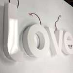 3D acrylic illuminated letters
