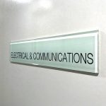 Door sign building strata