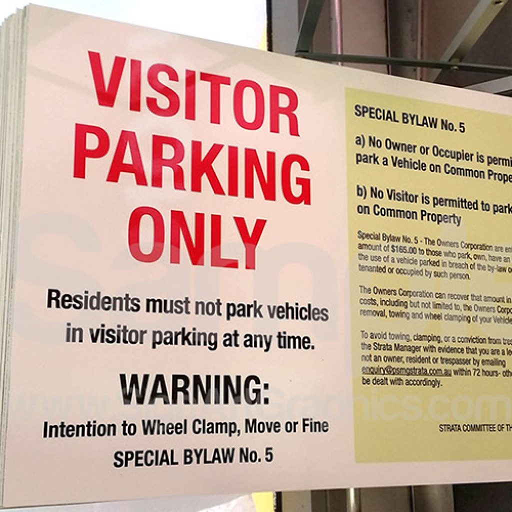 Strata Building Signs Sign Art & Graphics Sign writers Sydney